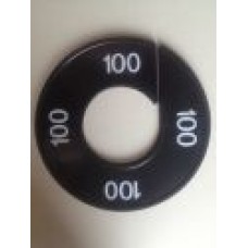 Maatring 9 cm zw/wit 100 Td05602100